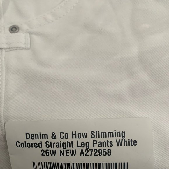 NWT DENIM & CO HOW SLIMMING STRAIGHT LEG JEANS 24W - Picture 8 of 16